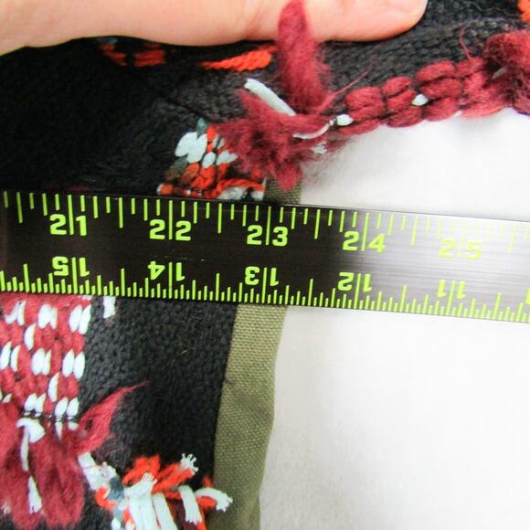 Anthropologie Sweater Size Medium Othilia Cardigan Felia Fringe Puff Sleeve - Picture 11 of 13